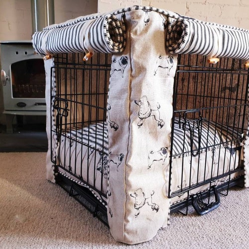 Dog Crate Covers and Sets cover Bed & Bumper Etsy