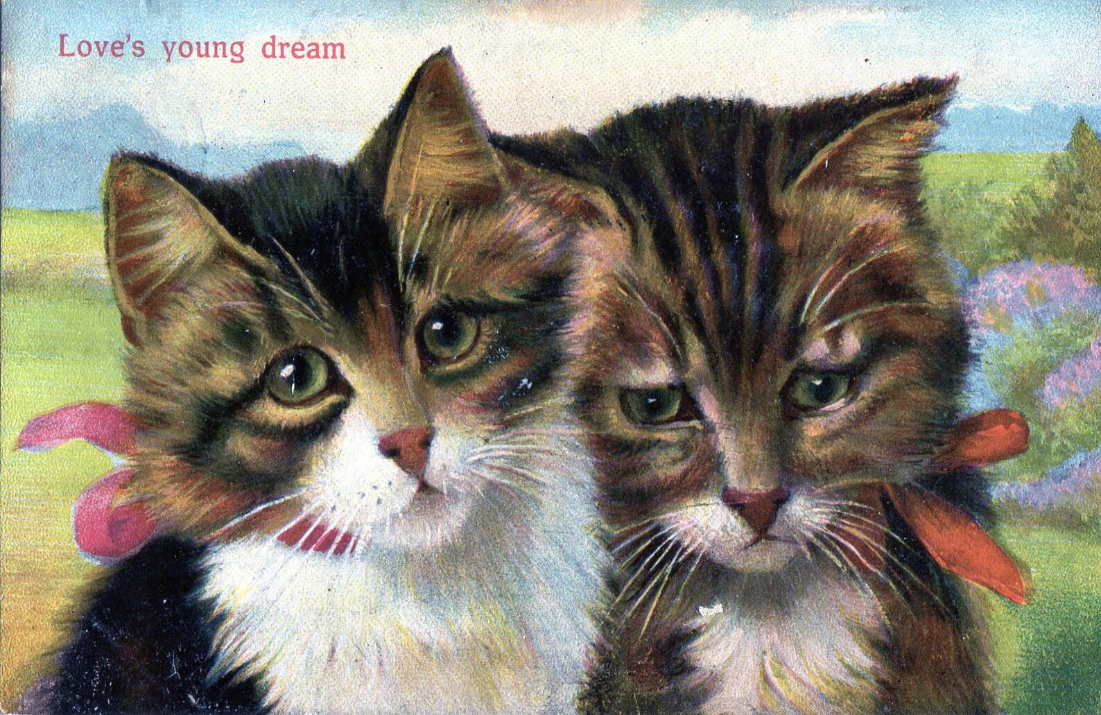 Cute Animal Vintage Postcards Printable Vintage Postcards | Etsy