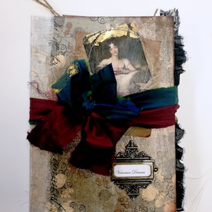 Victorian Dreams: Handmade Junk Journal with Collage, Pockets and Original Embellishments