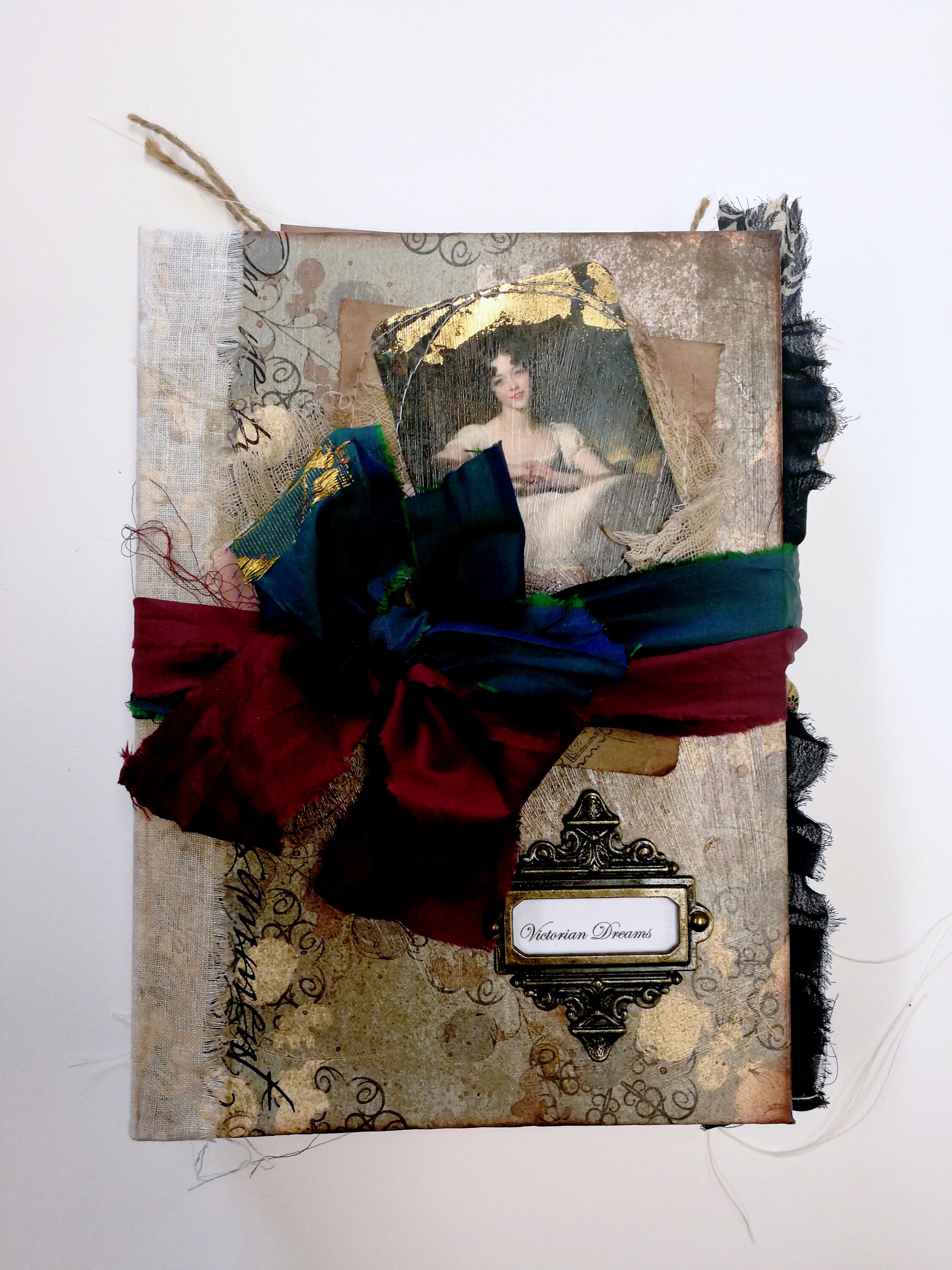 Victorian Dreams: Handmade Junk Journal With Collage