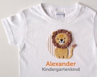 Shirt Löwe Kindergarten mit Namen personalisieren, Shirt Kindergartenkind