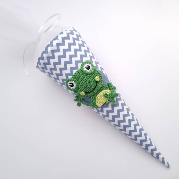 Kindergartentüte Frosch Jungen mit Namen personalisieren - Etsy.de