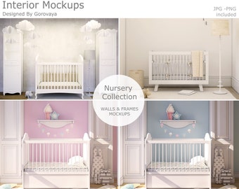 Nursery Crib Mockup Etsy