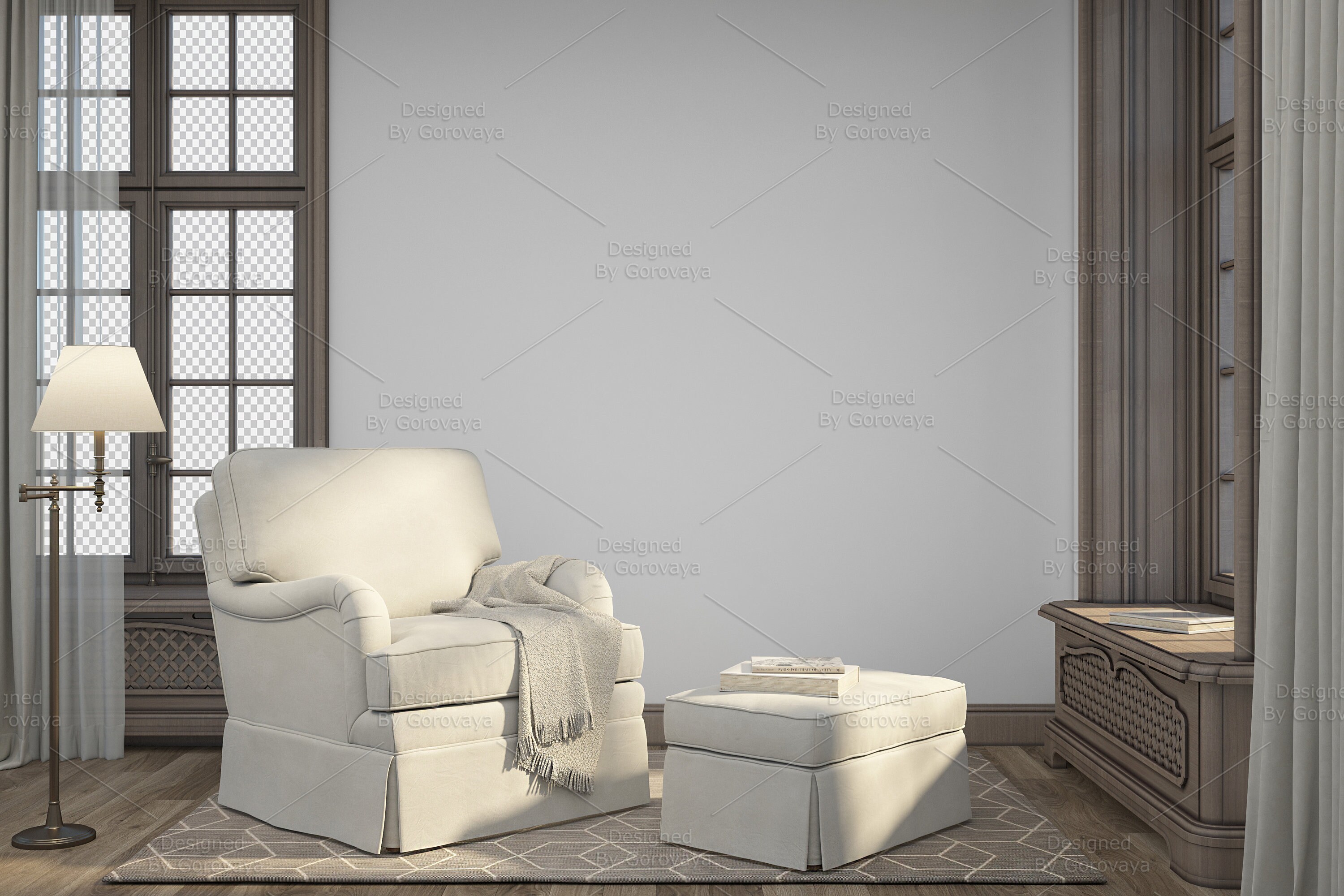 Interior Mockup, Living Room Mockup, Family Room Mockup, English ...