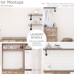 Interior Mockup, Laundry Mockup, Laundry Mockup Bundle, Farmhouse Mockup, Rustic Mockup, Minimalist Mockup, Close-up Mockup, Wall Mockup