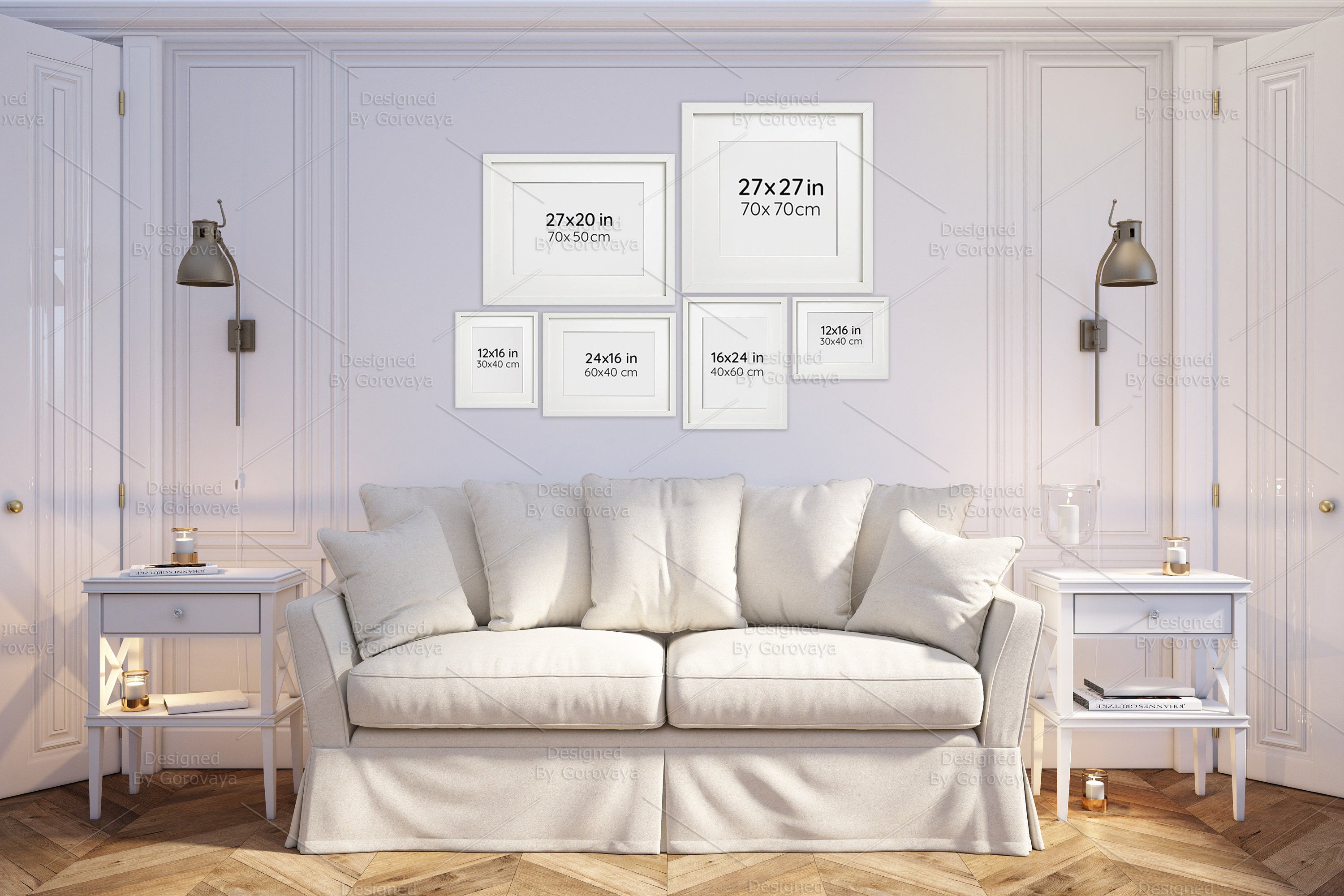 Interior Mockup, Living Room Mockup, Family Room Mockup, English ...