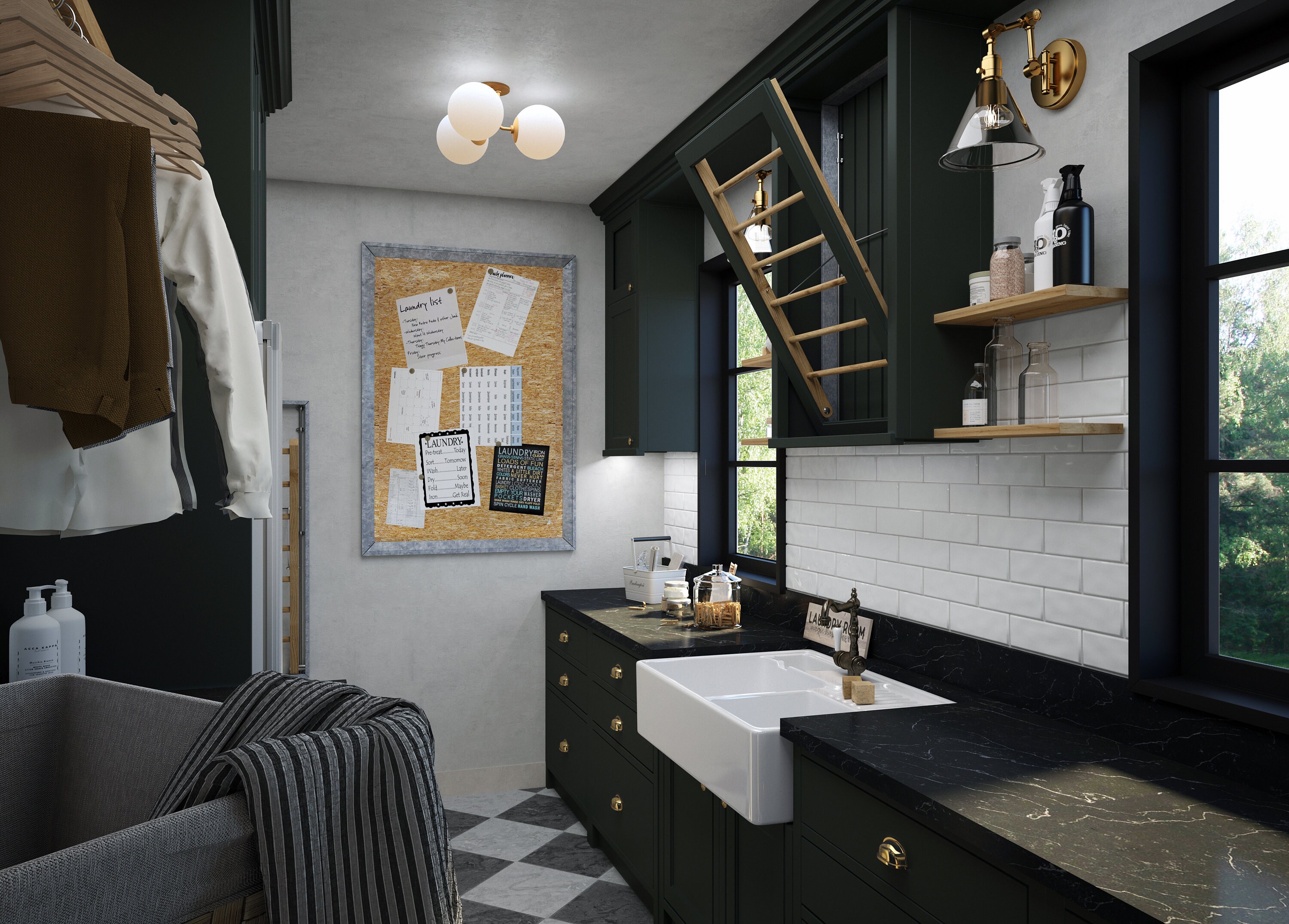Laundry Room 3D Visualization & Photorealistic Rendering - Etsy