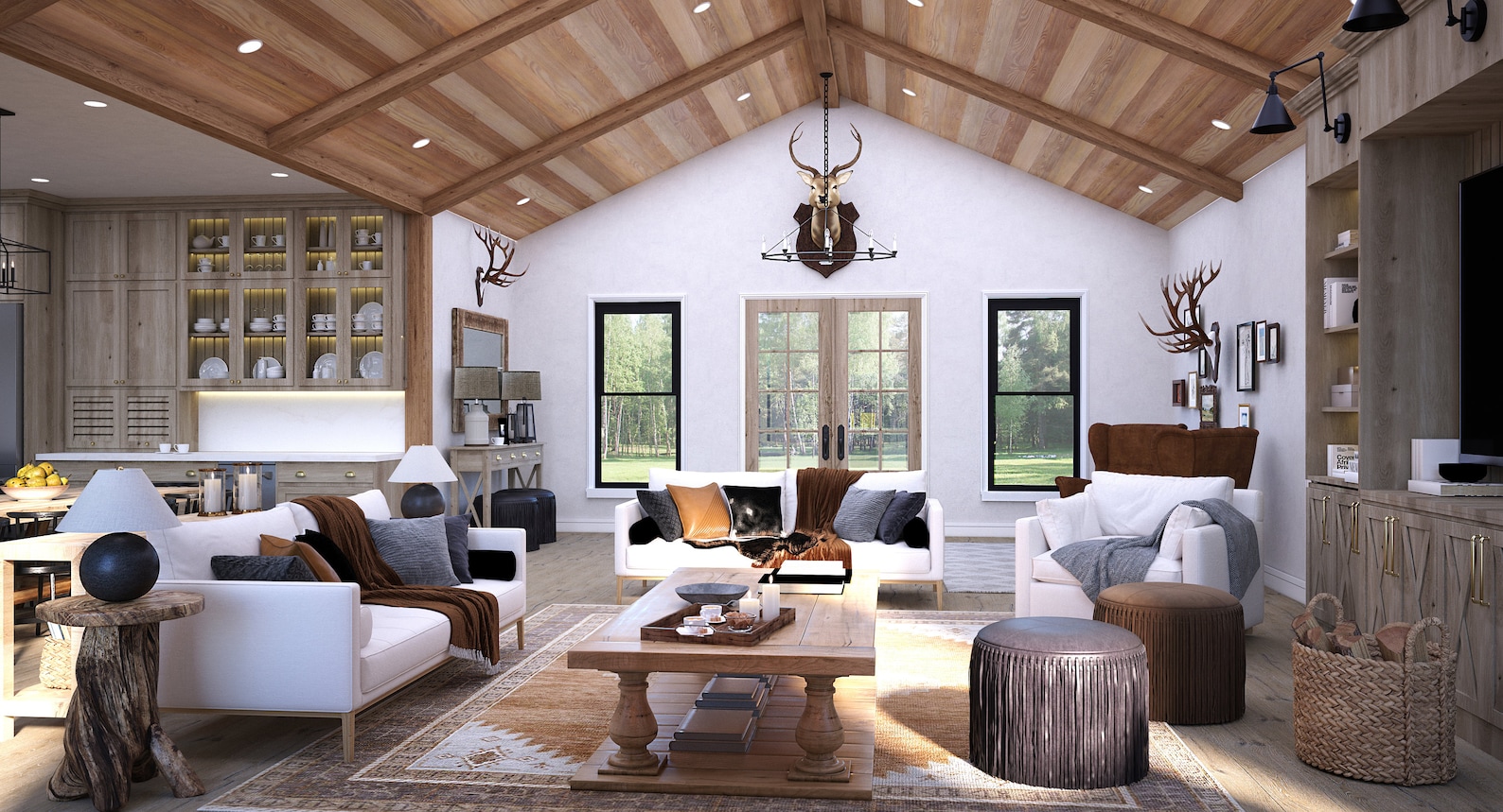 Custom Living Room Design Rendering | 3D Visualization - Etsy