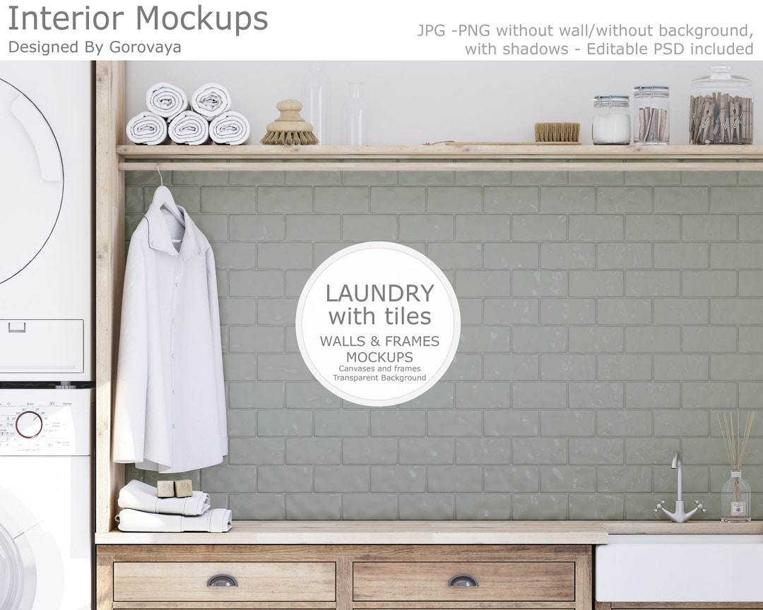 Interior Mockup, Laundry Mockup, Laundry Room Mockup, Farmhouse Mockup ...