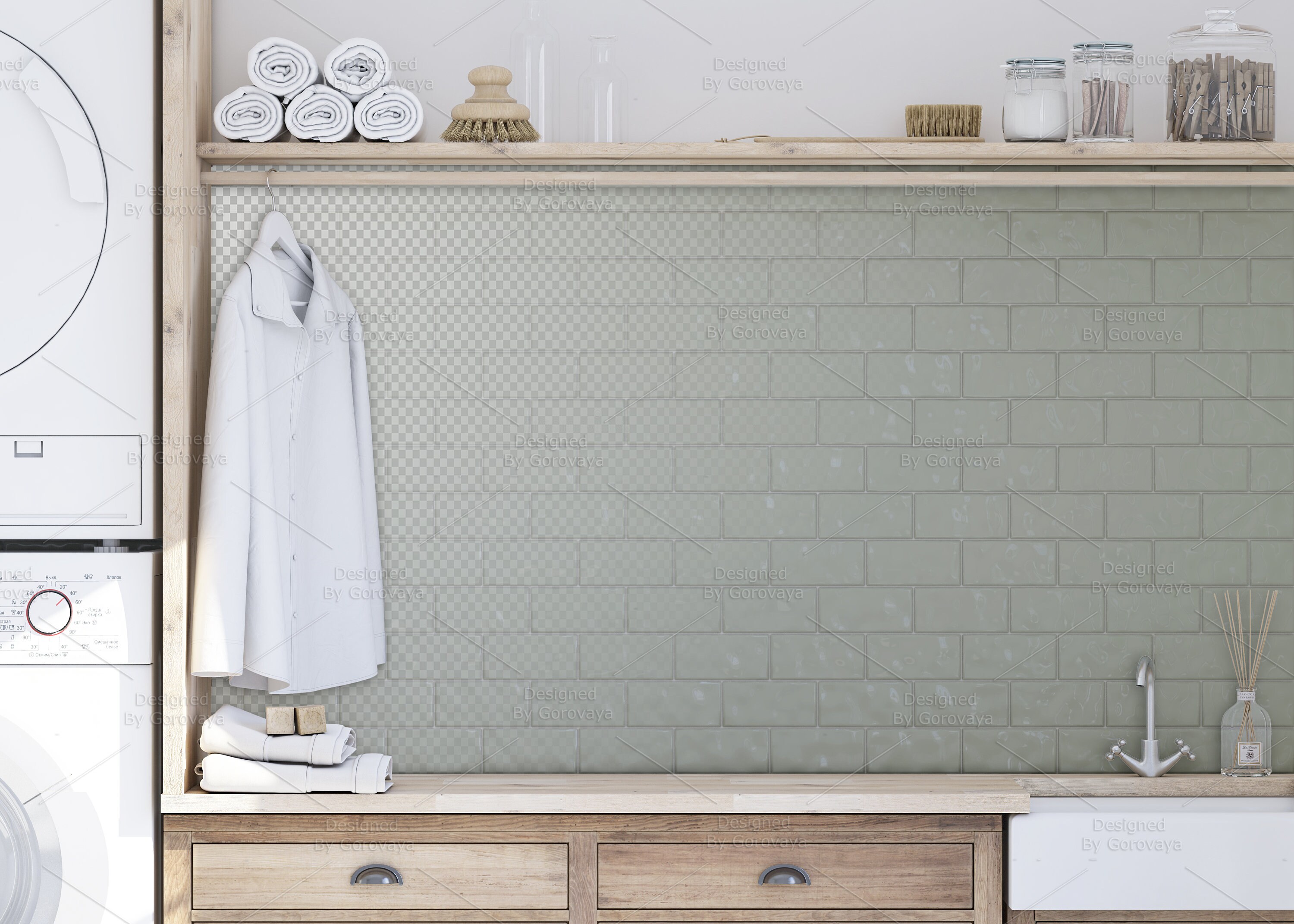 Interior Mockup, Laundry Mockup, Laundry Room Mockup, Farmhouse Mockup ...