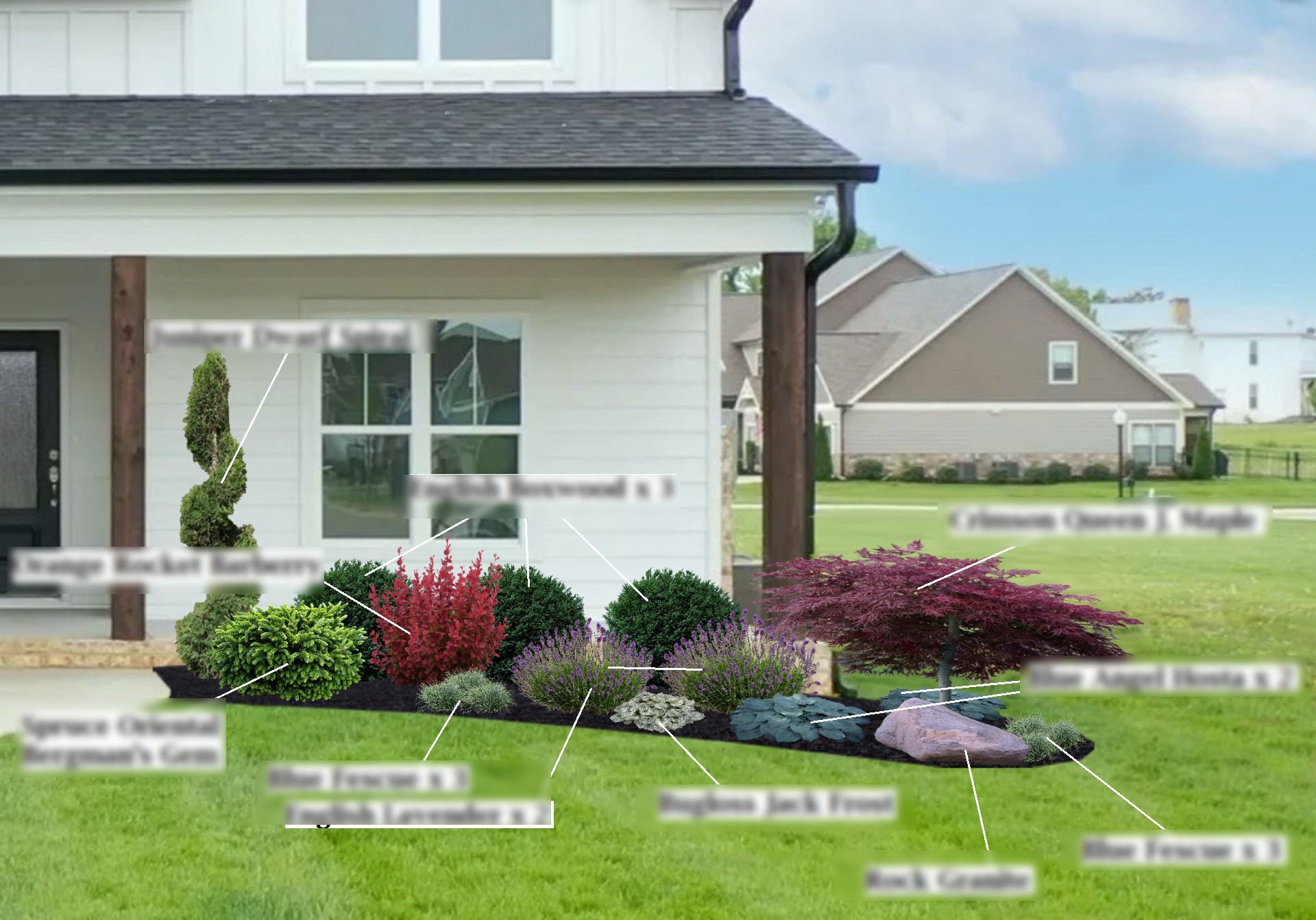 Zone 5-9 Ready-made Japanese Conifer Garden: Front Yard Garden