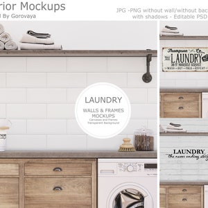 Interior Mockup, Laundry Mockup, Bathroom Mockup,Blank Wall Mockup, Farmhouse Mockup, Rustic Room Mockup, Minimalist Mockup, Close-up Mockup