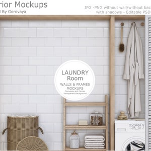 Interior Mockup, Laundry Mockup, Laundry Room Mockup, Farmhouse Mockup, Rustic Mockup, Minimalist Mockup,Close-up Mockup, Wall Mockup, Shelf