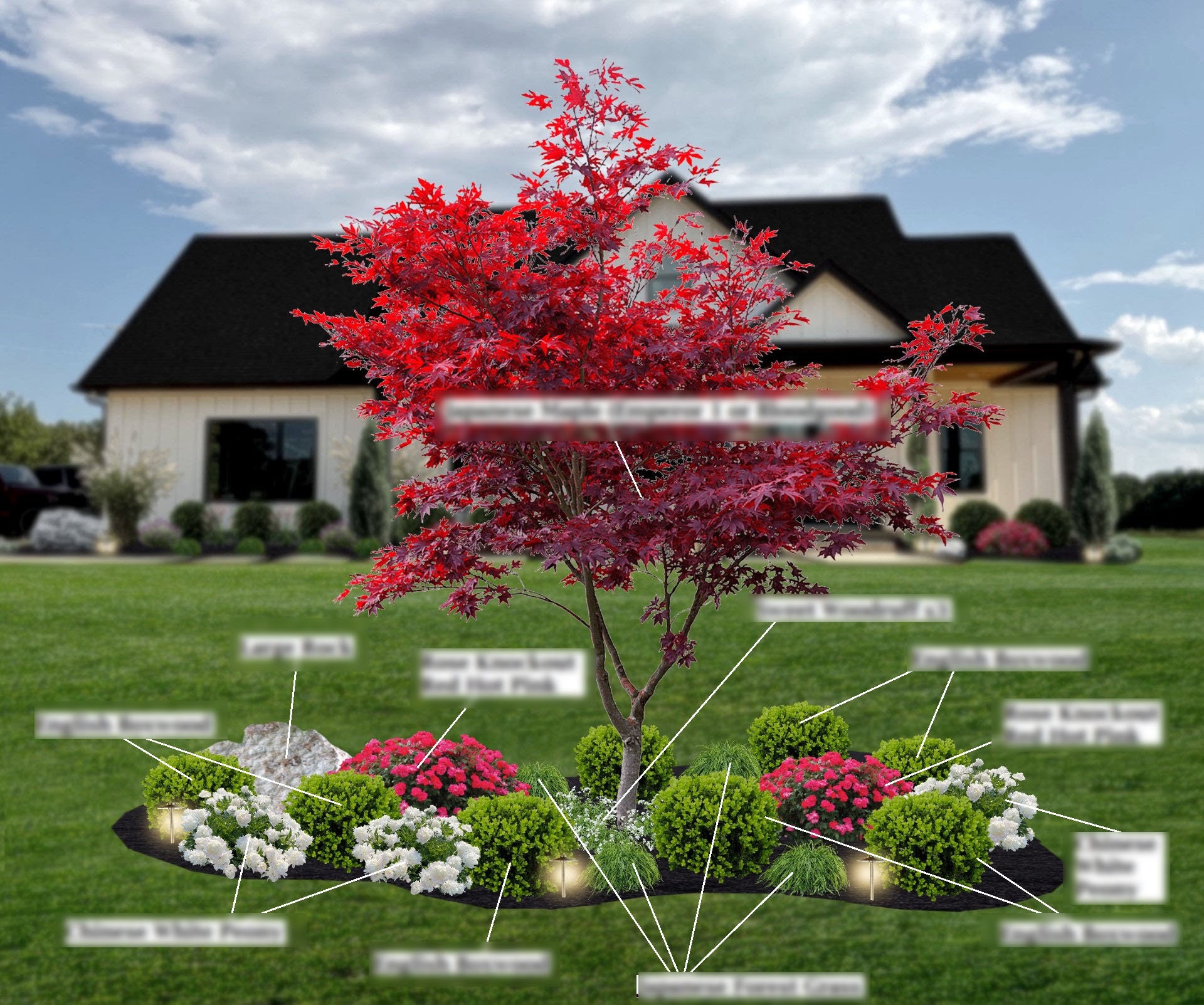 Japanese Landscape Design, Japanese Zen Garden, Zone 5-9 Berm