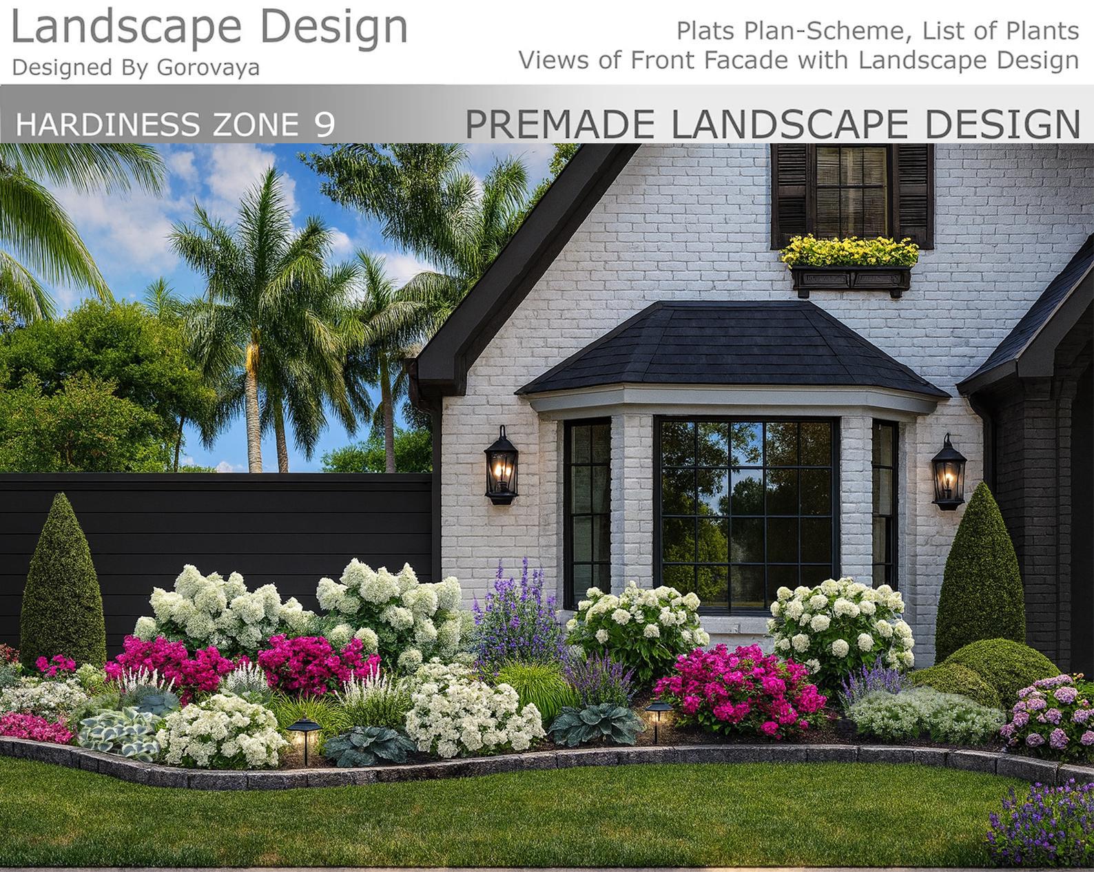 Texas Zone 9 (9a , 9b) Landscape Premade Design, Ready Made