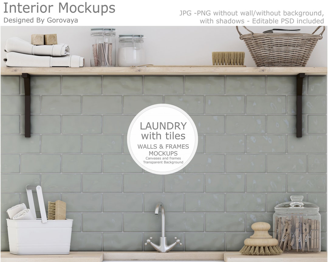 Interior Mockup, Laundry Mockup, Laundry Room Mockup, Farmhouse Mockup ...