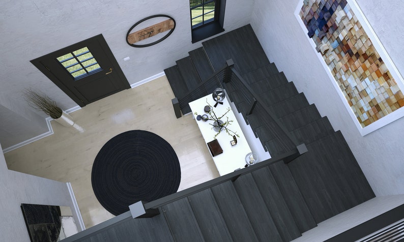 3D Open Concept Design, Open Space Interior Visualization, 3D Modeling ...