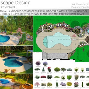 Paisagismo personalizado para quintal com piscina, paisagismo para quintal, layout paisagístico, paisagismo, visualização paisagística