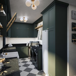 Laundry Room 3D Visualization & Photorealistic Rendering - Etsy