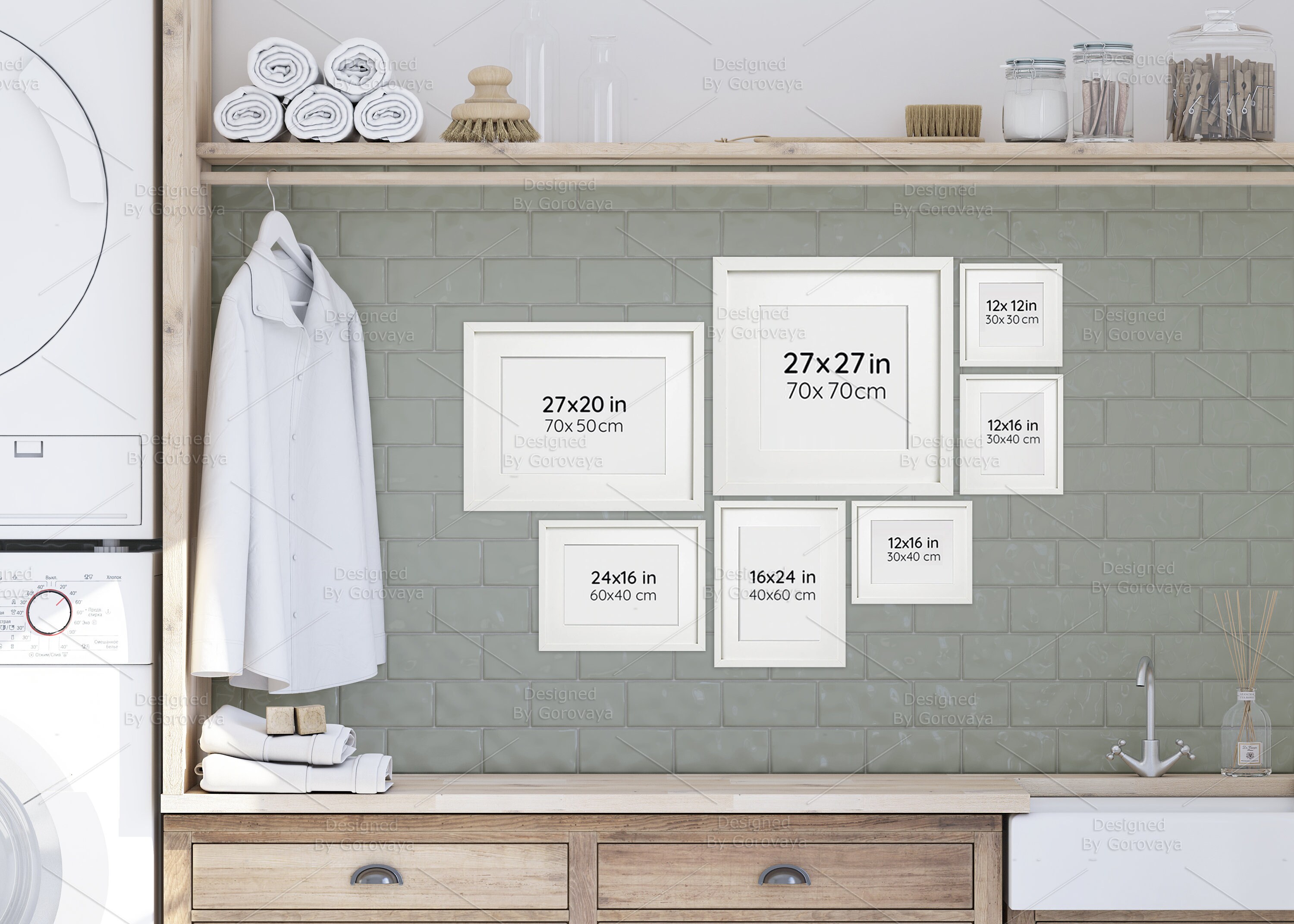 Interior Mockup, Laundry Mockup, Laundry Room Mockup, Farmhouse Mockup ...