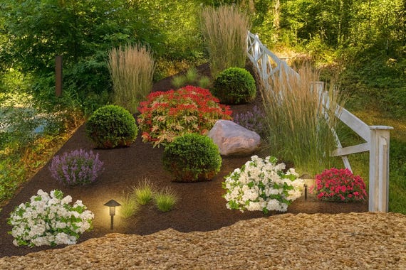 Elegant Privacy Fence Garden Design | Natural Privacy Fence for