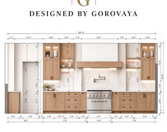Kitchen Floor Plan & Elevations
