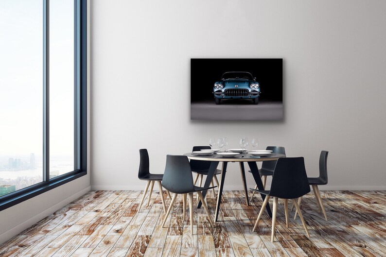 Corvette C1 Print Corvette C1 Man Cave Decor Car Wall Art Garage Wall Art Vintage Car Photography Classic Sports Car