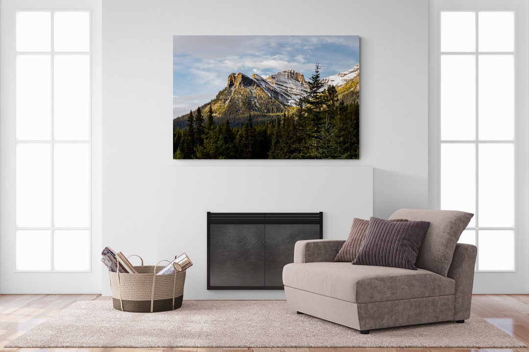 Saddle Mountain Sunrise, Banff National Park, Alberta, Canada, Golden Light, Rocky Mountains