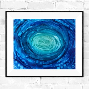 MAELSTROM Original Alcohol Ink Abstract, Alcohol Ink Art, Fluid Art, Modern Art