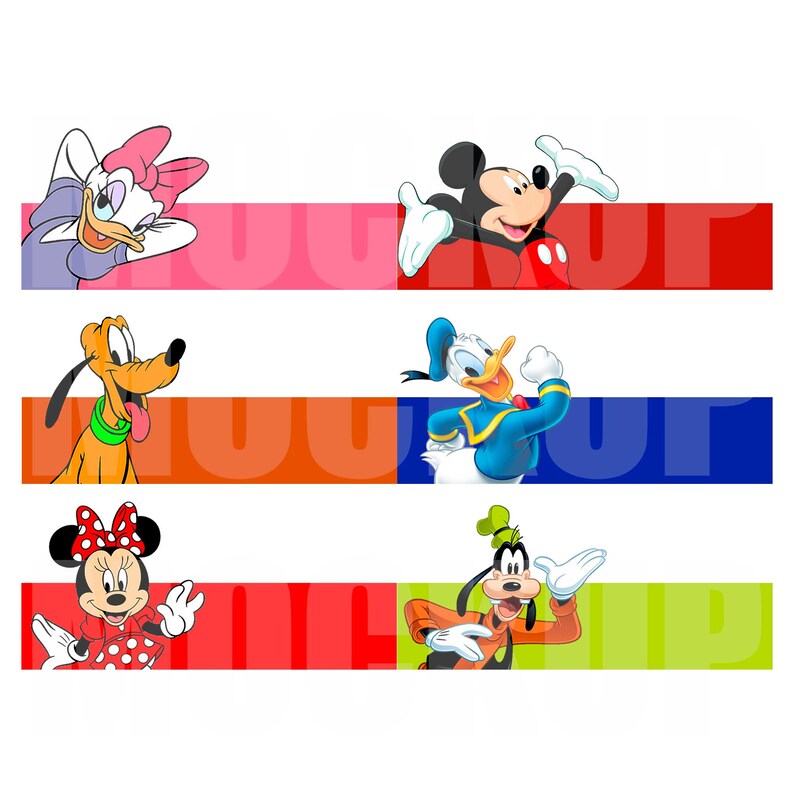 Download 6 Mug Design Template Mickey And Friends Mug Sublimation ...