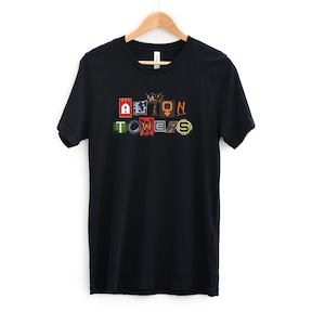 Alton Towers Theme Park Black Unisex T-Shirt