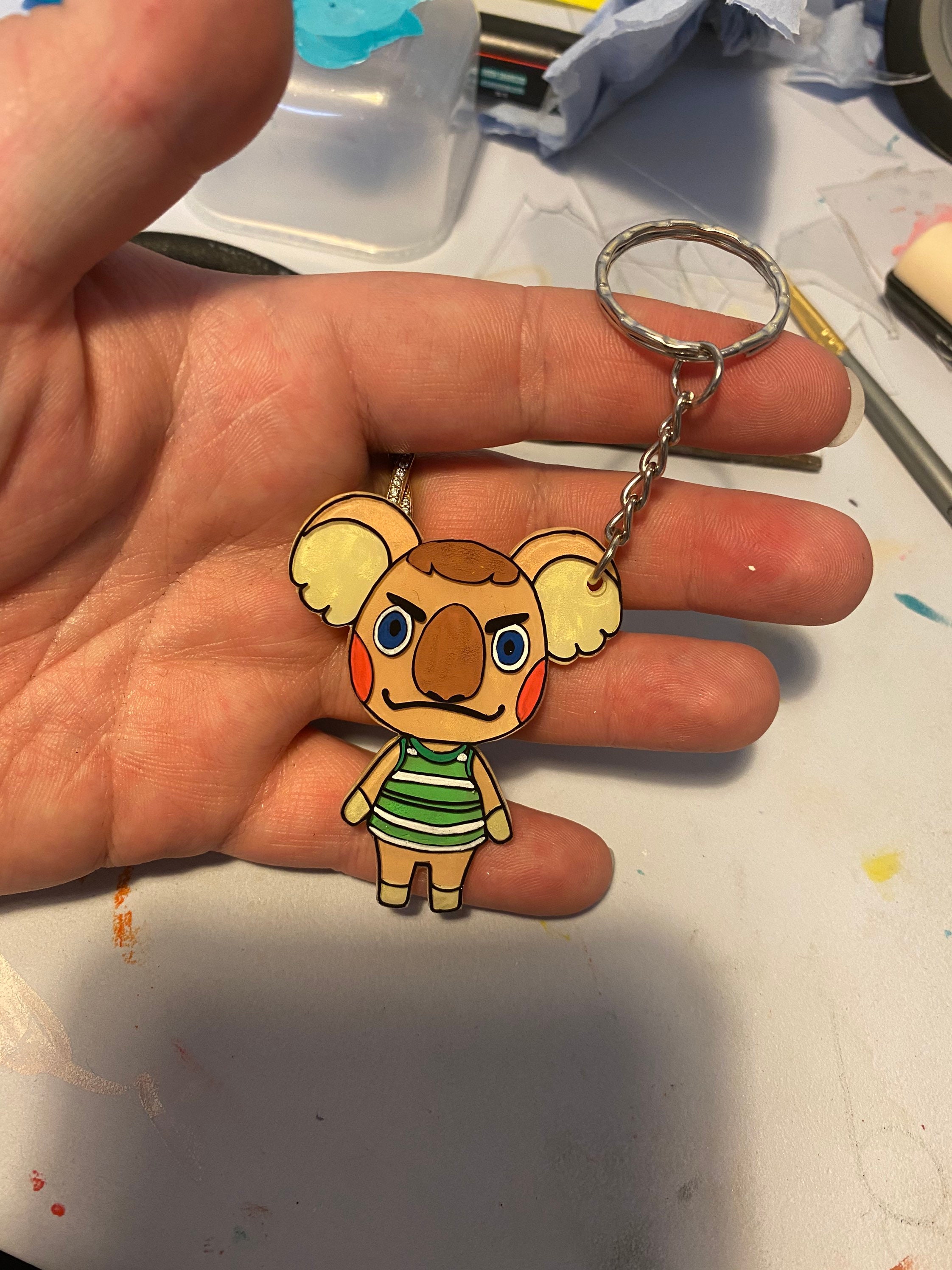 Canberra Animal Crossing KeyRing Key Chain Handmade Hand Etsy