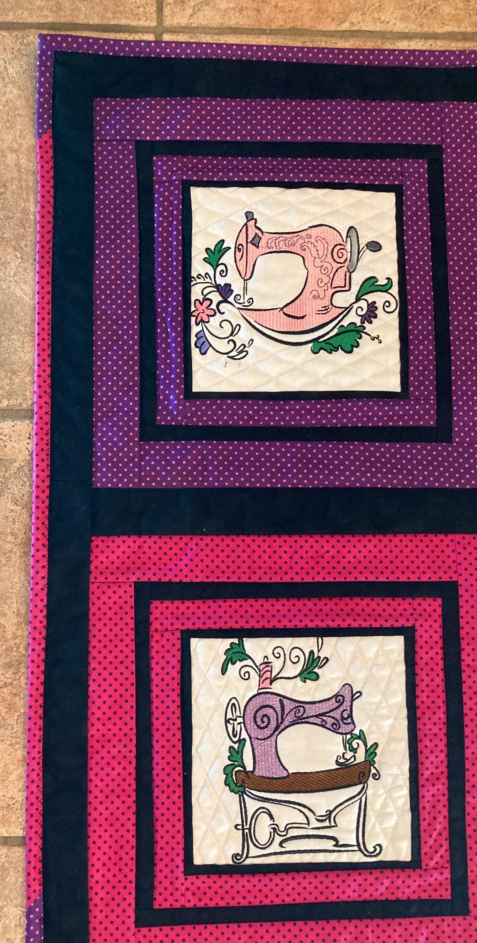 Vintage Sewing Machine Wall Hanging Etsy