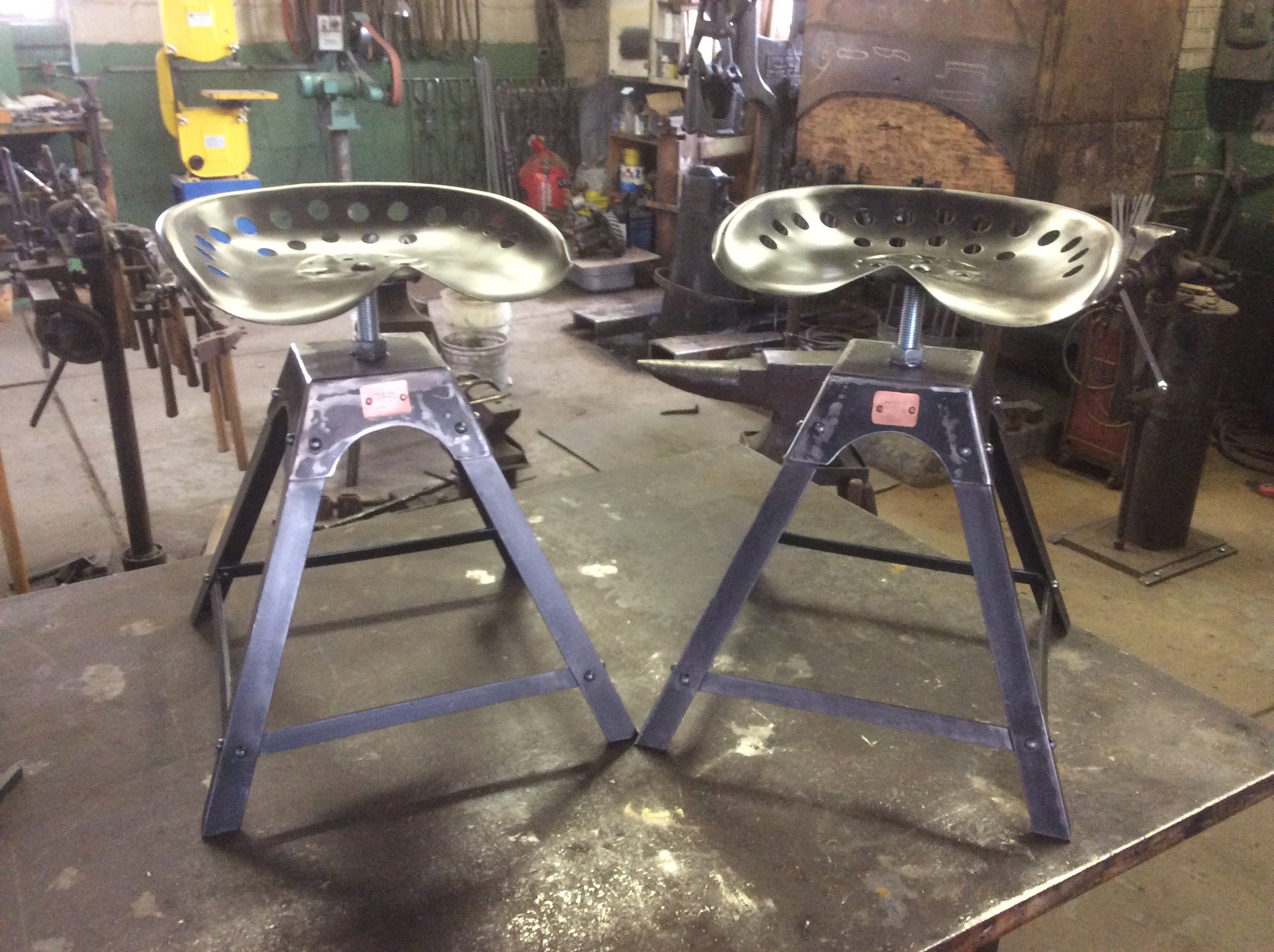 Stool chair tractor seat chair shop stool adjustable Etsy