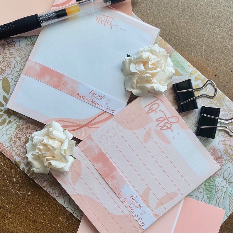 To Do and Notes Memo Pads