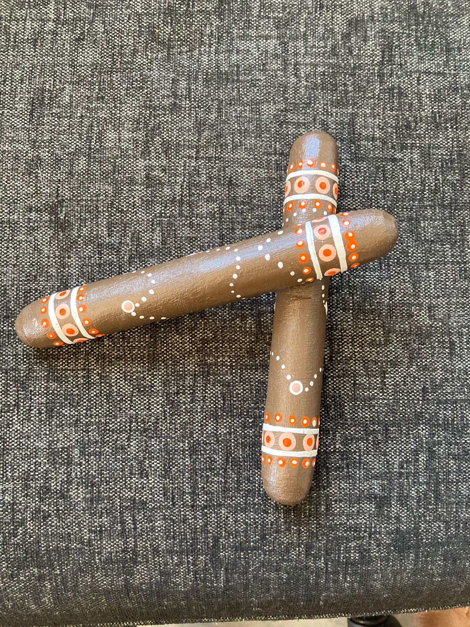 Clap sticks hand painted by myself Wiradjuri aboriginal Etsy