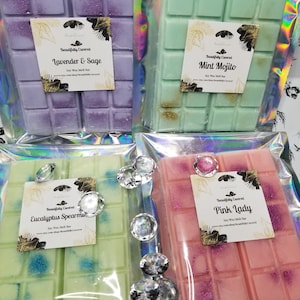 Wax Melt Snap Bars | Double Pack Soy Wax Melts | Choose Your Scent | Hand-Poured | Long-Lasting Fragrance | Gift Set