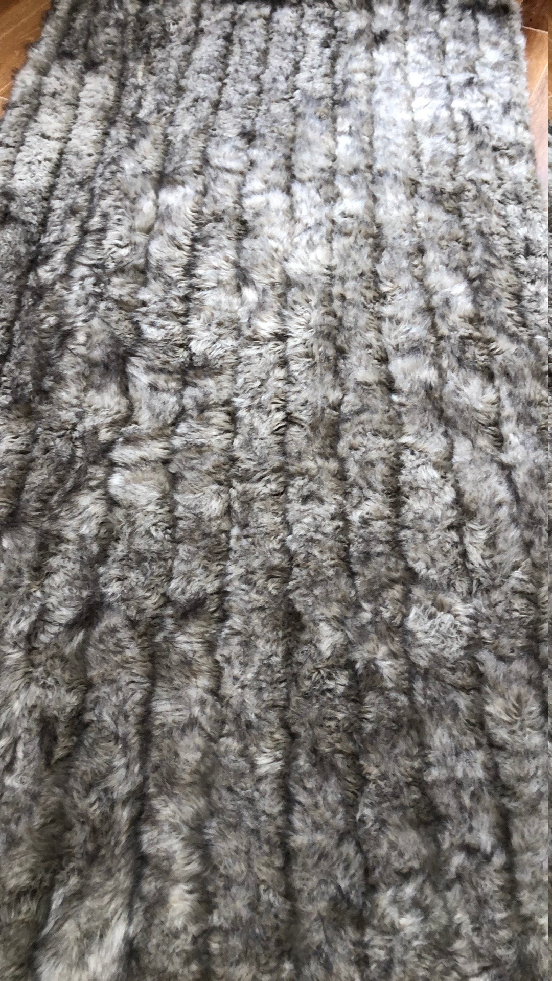 Luxe Restoration Hardware Faux Wolf Fur Queen Sized Blanket & Etsy