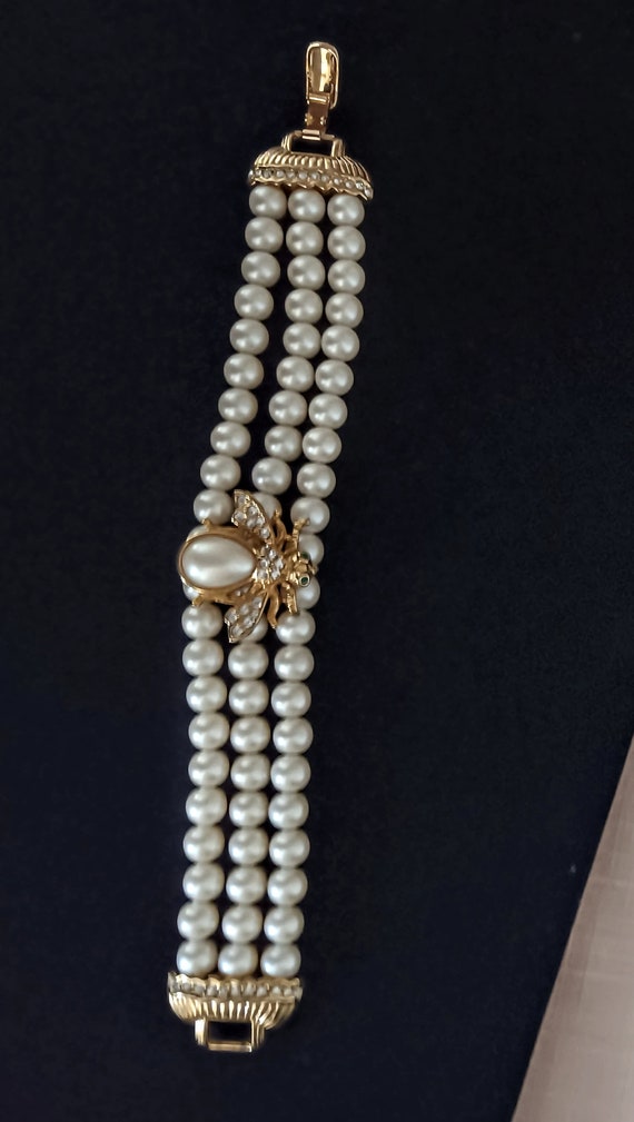 Joan Rivers  Bee and Pearl Bracelet