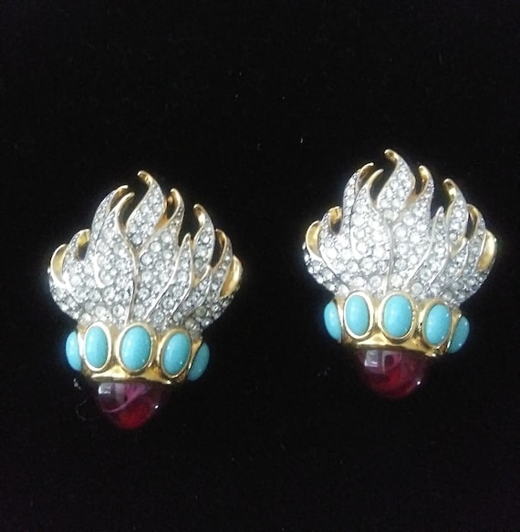 Eternal collection deals clip on earrings