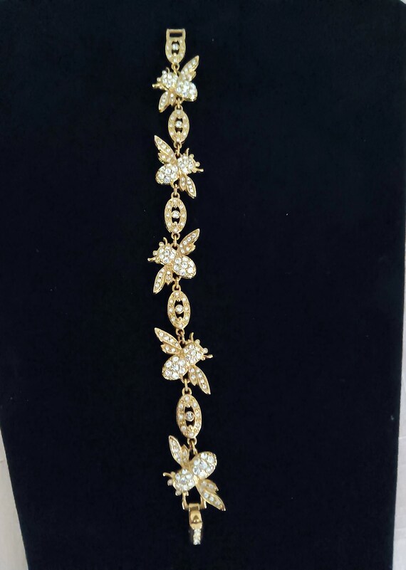 Joan  Rivers " Crystal  Bee Bracelet ". - image 7