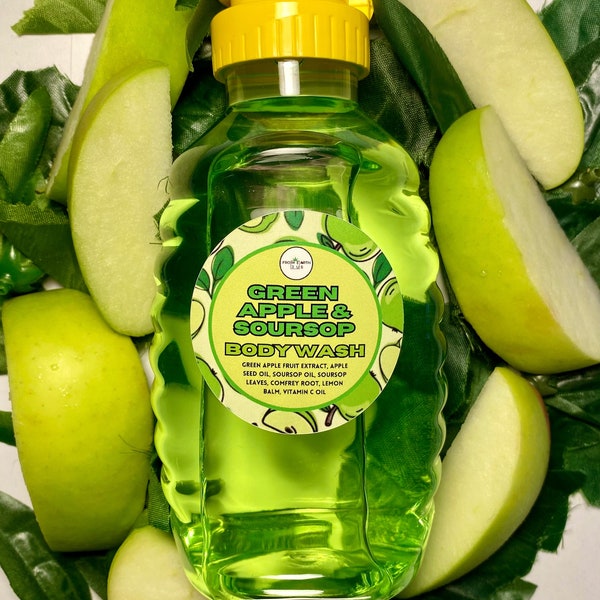 Green Apple & Soursop Organic Body Wash 16 ounces