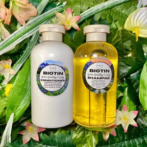 BIOTIN Natural Shampoo + Conditioner Set for Healthy Hair 14 ounces each