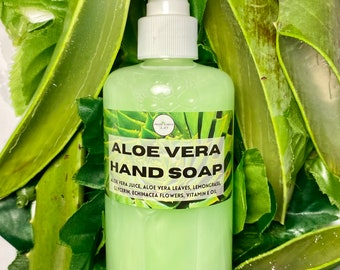 Organic Aloe Vera Natural Vegan Liquid Hand Soap