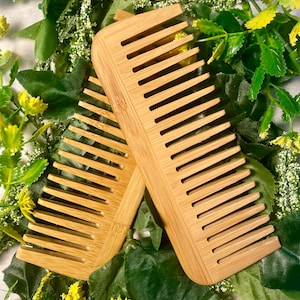 Bamboo Wide Tooth Comb for Healthy Hair