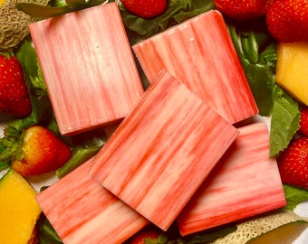 Strawberry Cantaloupe Natural Soap Bar