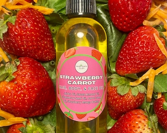 Strawberry Carrot Moisturizing Hair & Skin Oil