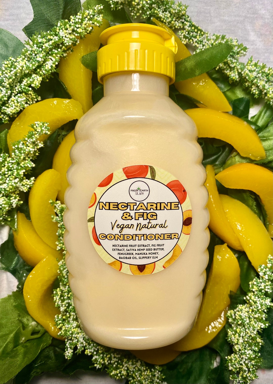 Nectarine Fig Natural Vegan Conditioner for Healthy Hair 16 Ounces Etsy