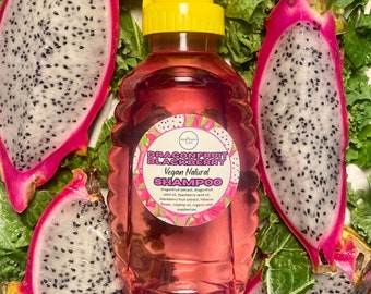 Dragonfruit BlackBerry Natural Vegan Shampoo for Healthy Hair 16 ounces