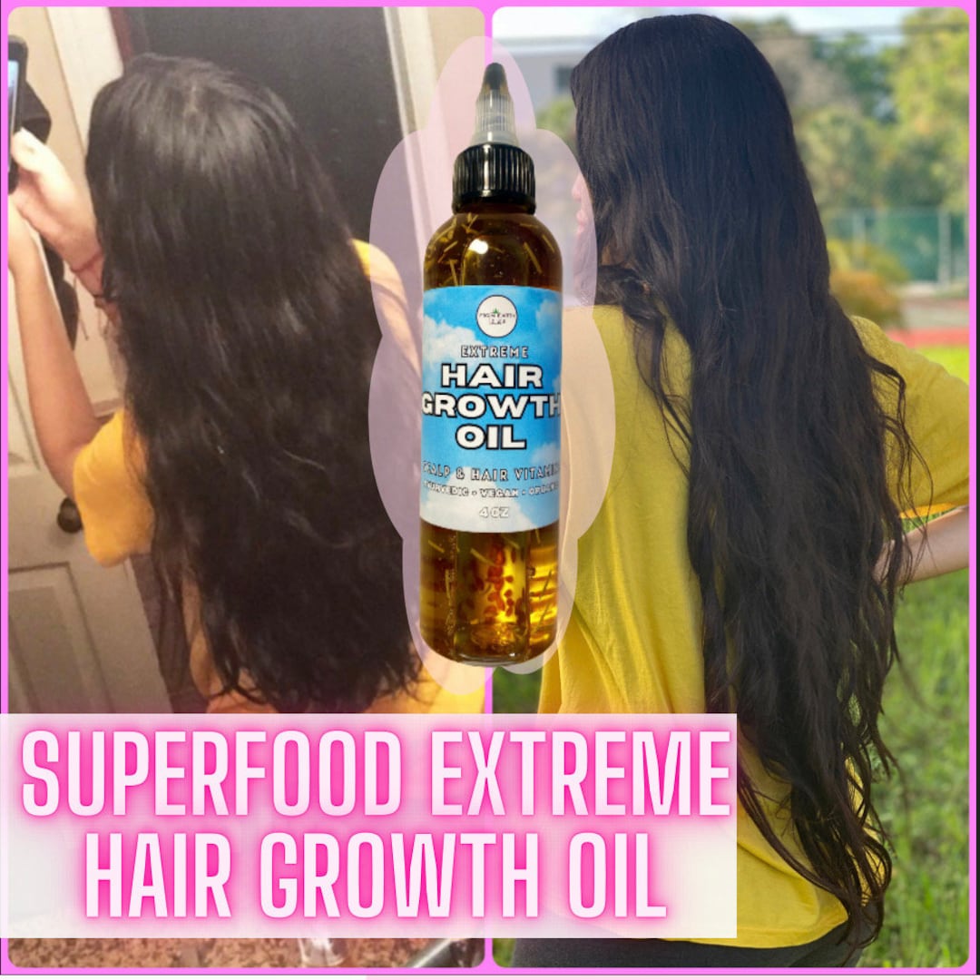 Extreme Natural Hair Growth Oil Etsy